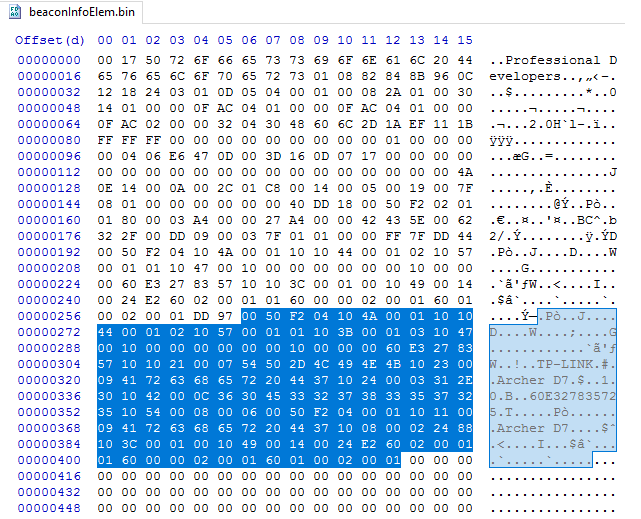 WIFI-InfoElements