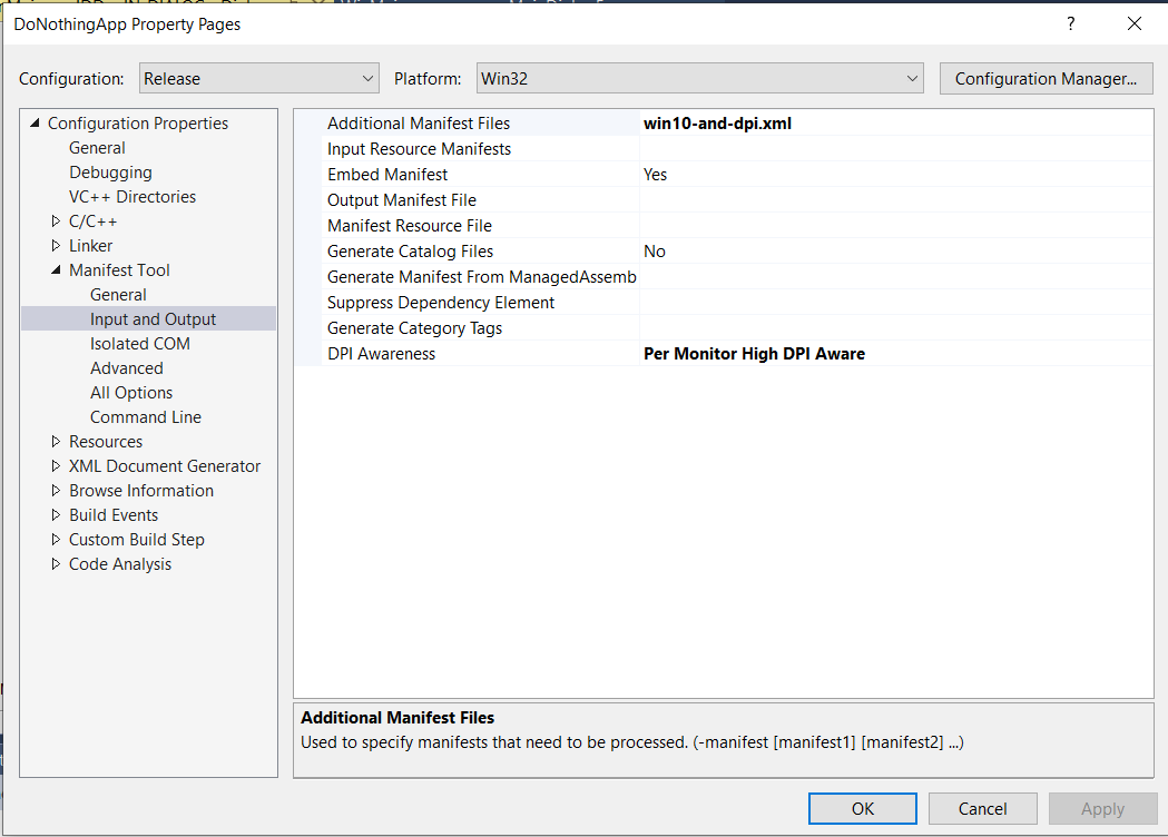 DoNothingApp Manifest