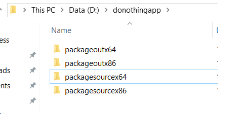 DoNothingApp Deploy Folder