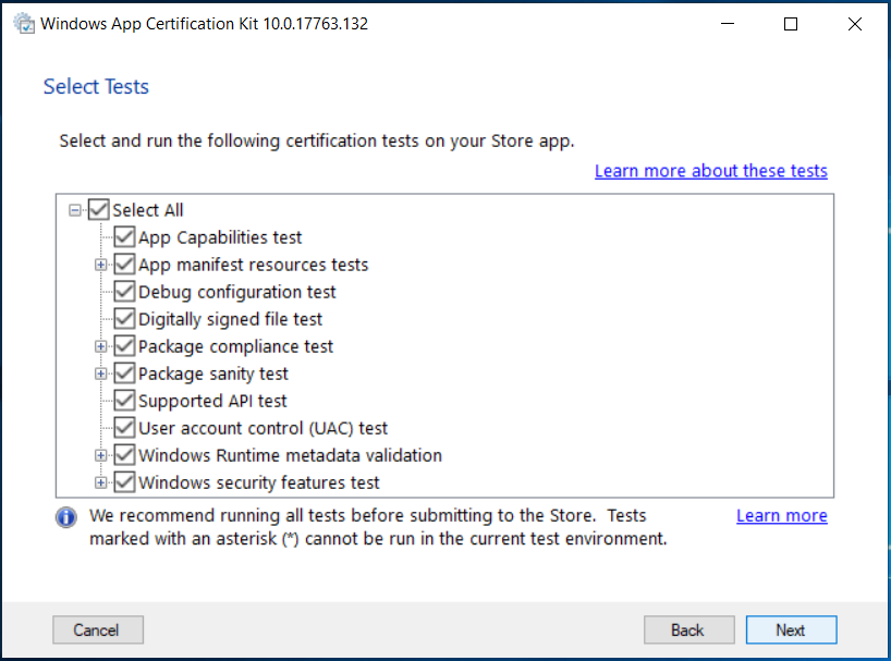 Windows App Cert Kit