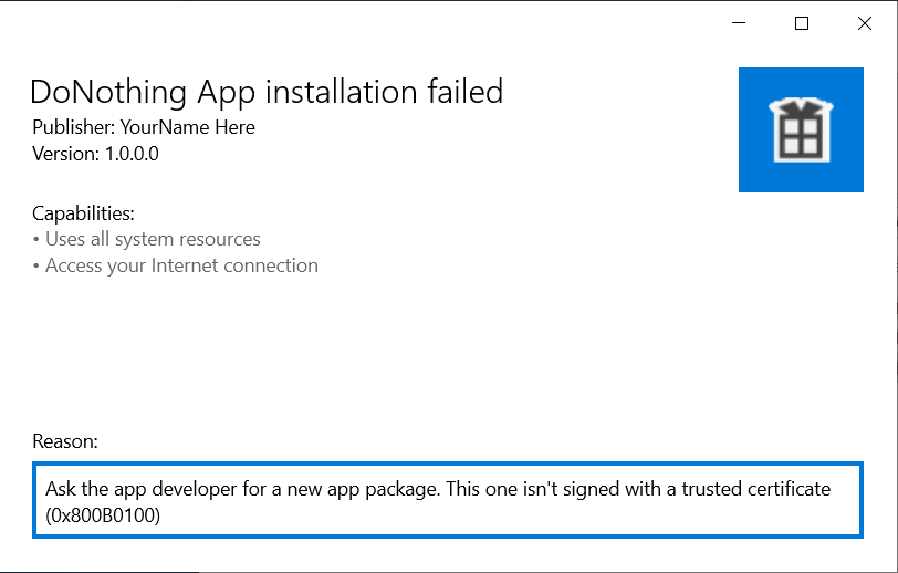 DoNohingApp Install