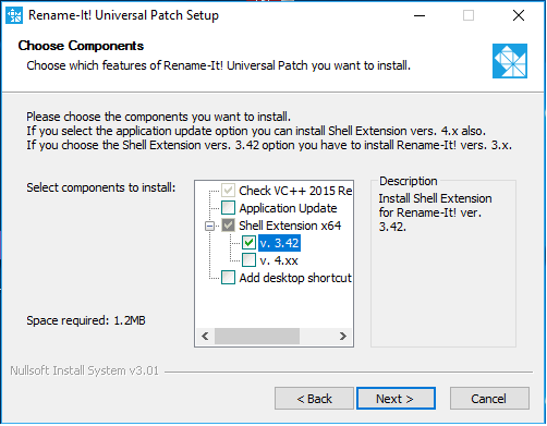 Rename-It Shell Extension vers. 3.42 install