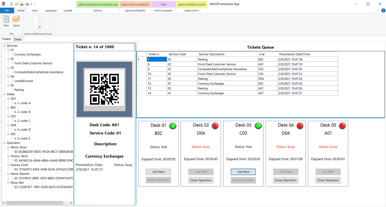 Application sample